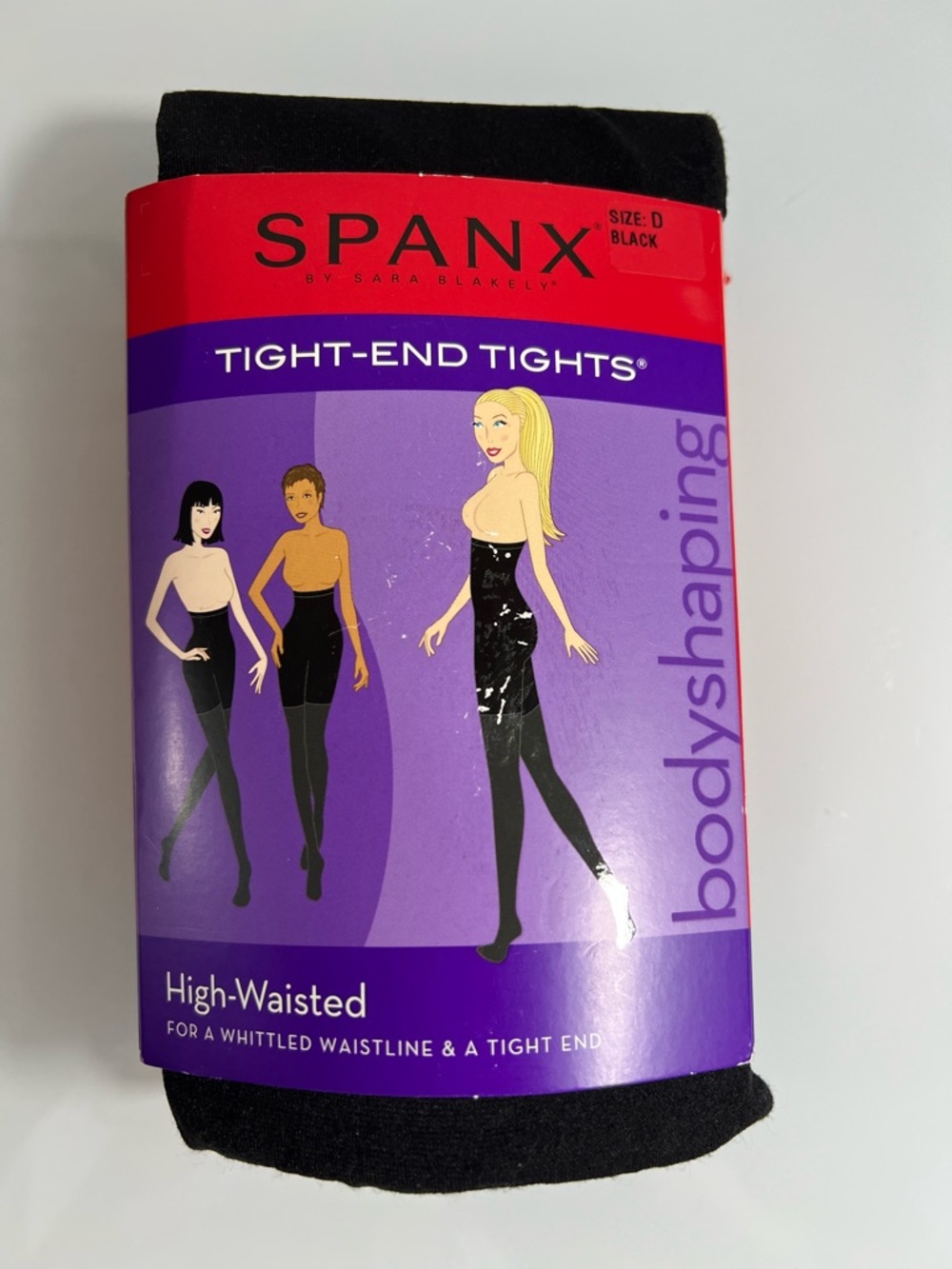 Spanx High-Waisted Bodyshaping Opaque Tights Black Size D Extra Tummy Control